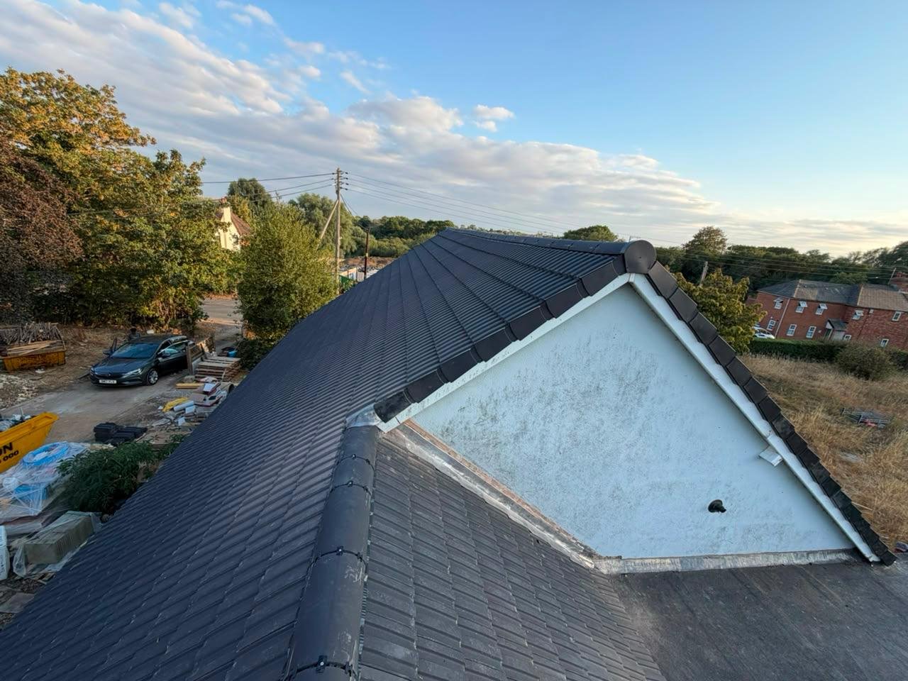 Roof membrane during re-roof